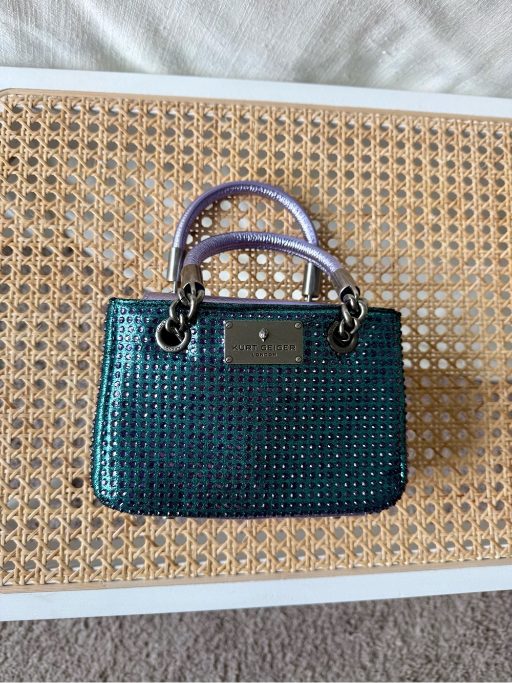 Kurt Geiger Purple & Teal Mini Bag